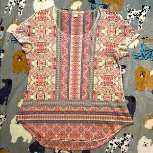 Women's Multicolor Patterned Top